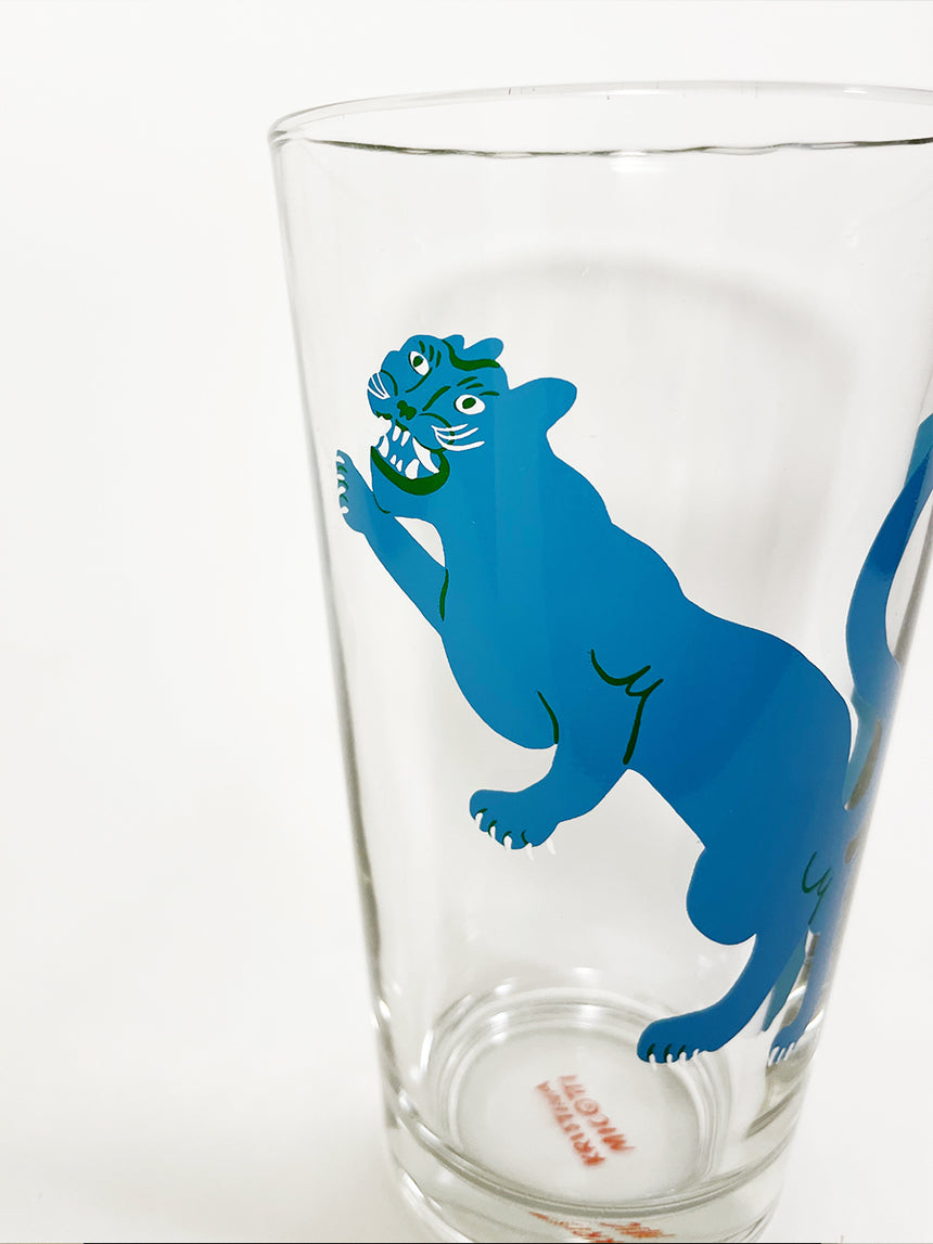 Big Cat Blue Pint Glass
