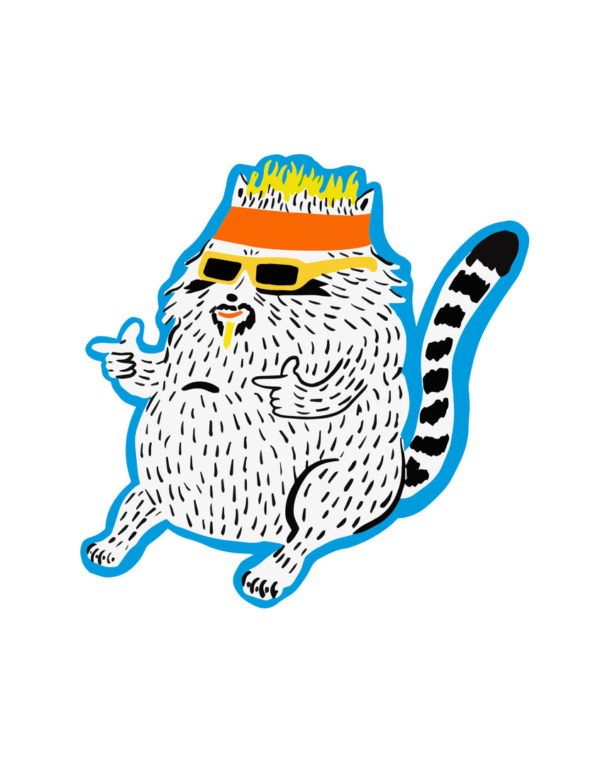 Flavortown Raccoon Sticker