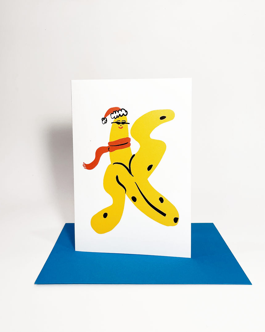 Santa Banana Card