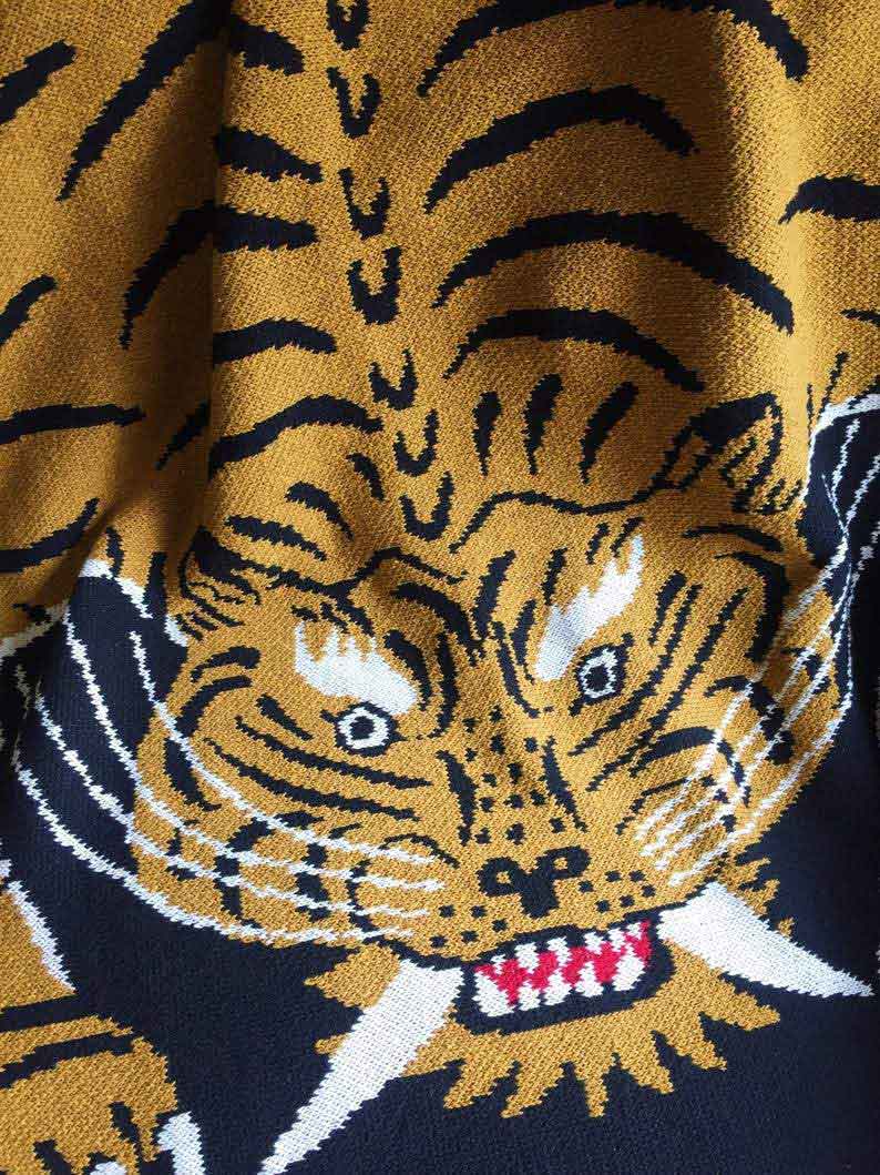 Black Tiger Blanket