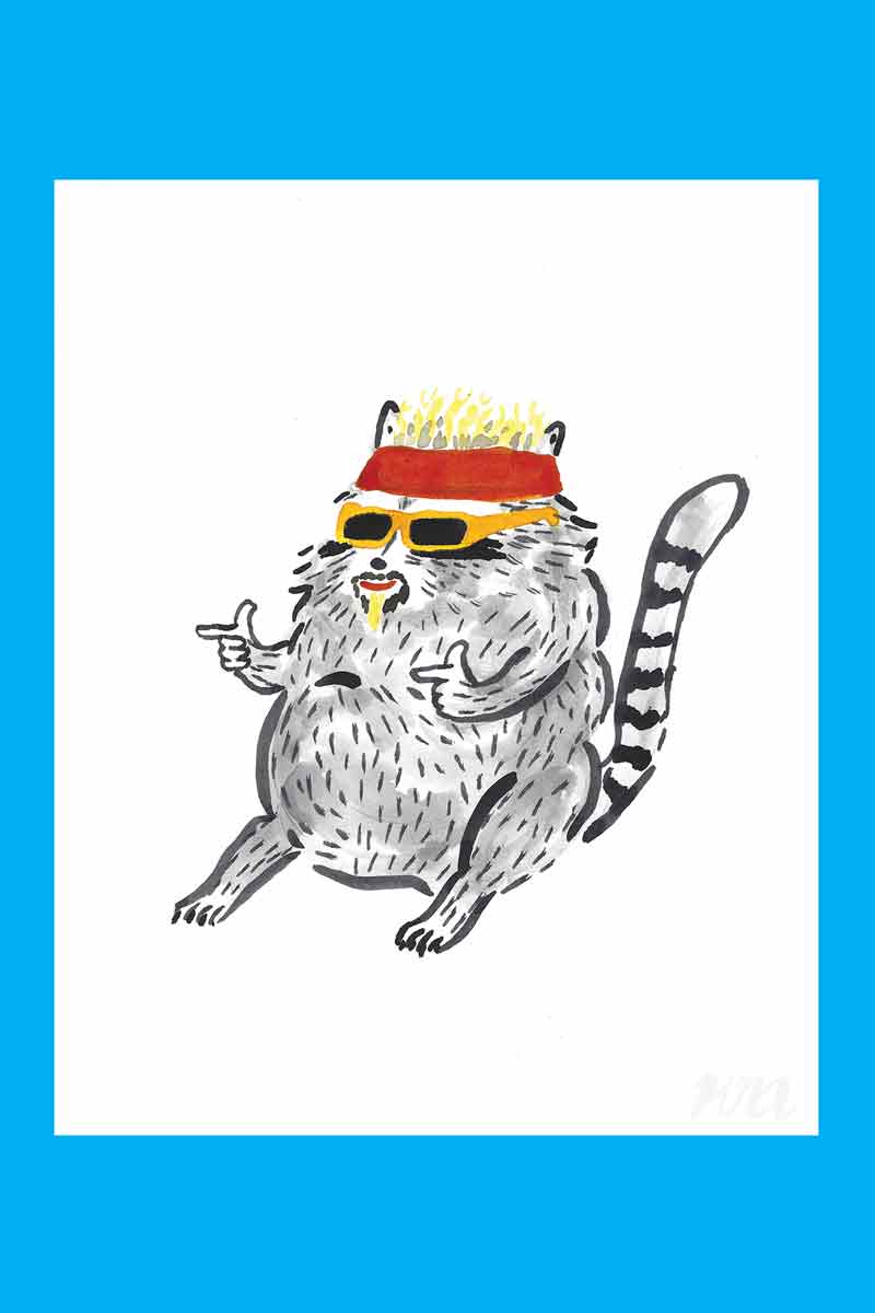 Flavortown Raccoon Print