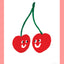 Cherries Happy Food Print