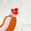 Cowboy Hotdog Beer Can Glass