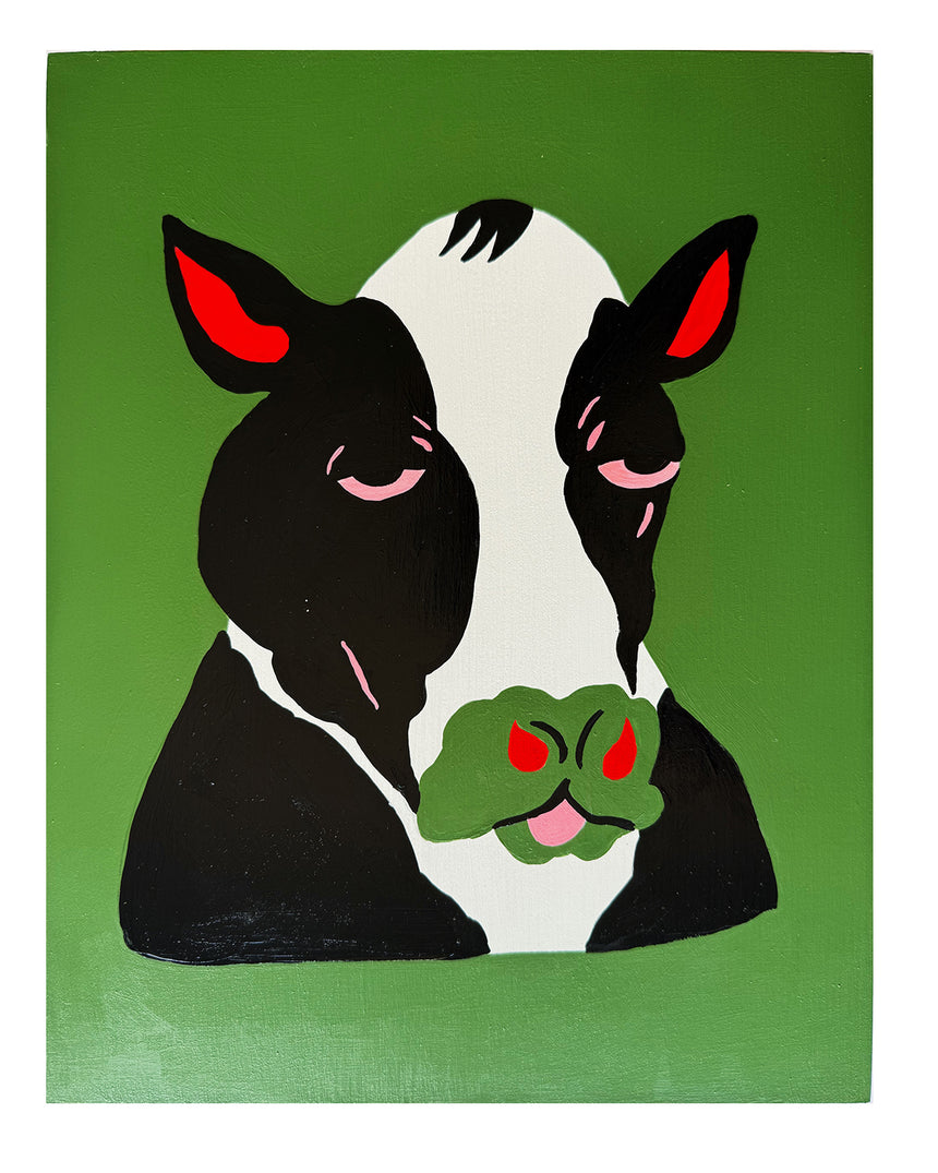 Where's Your Head At? Painting- Cow