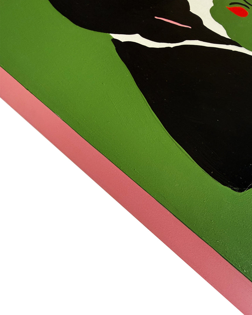 Where's Your Head At? Painting- Cow