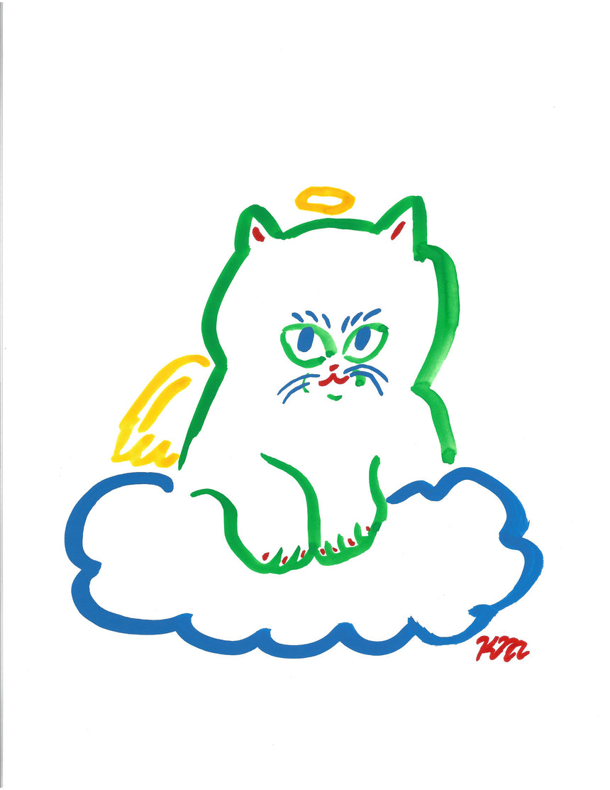 Angel Cat Painting