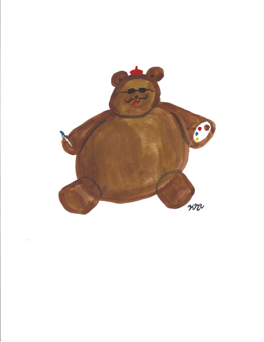 Teddy Bear Artist Painting