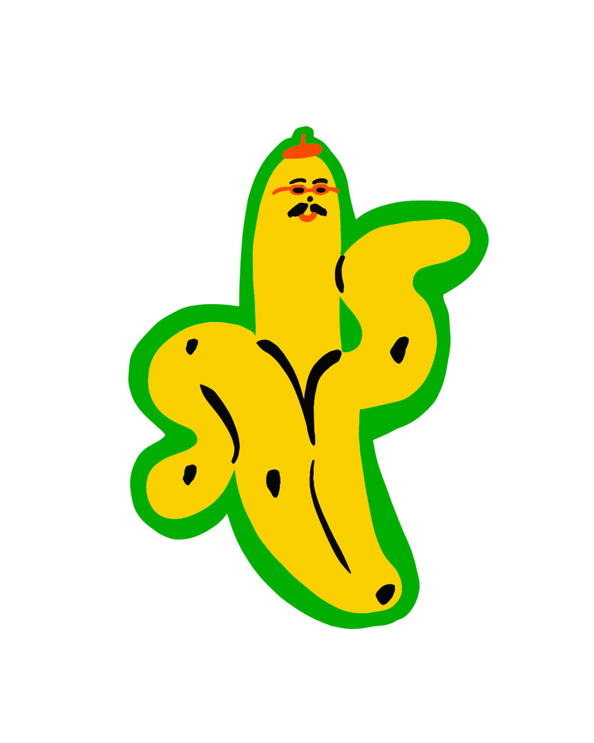 Cool Banana Sticker