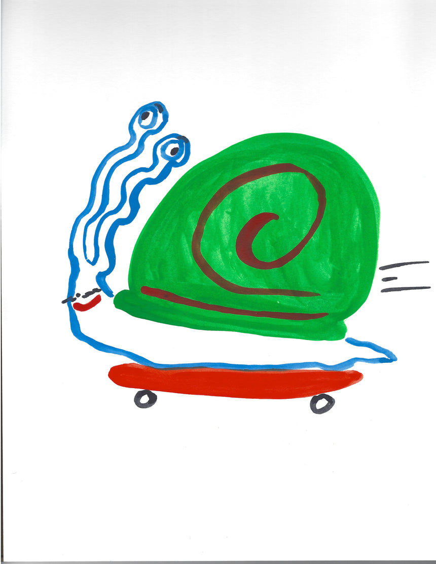 Skateboard Snail Painting