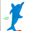 Surfing Dolphin #2 Painting