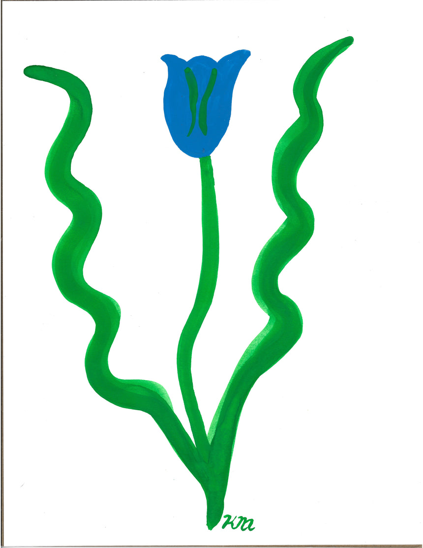 Blue Tulip Painting