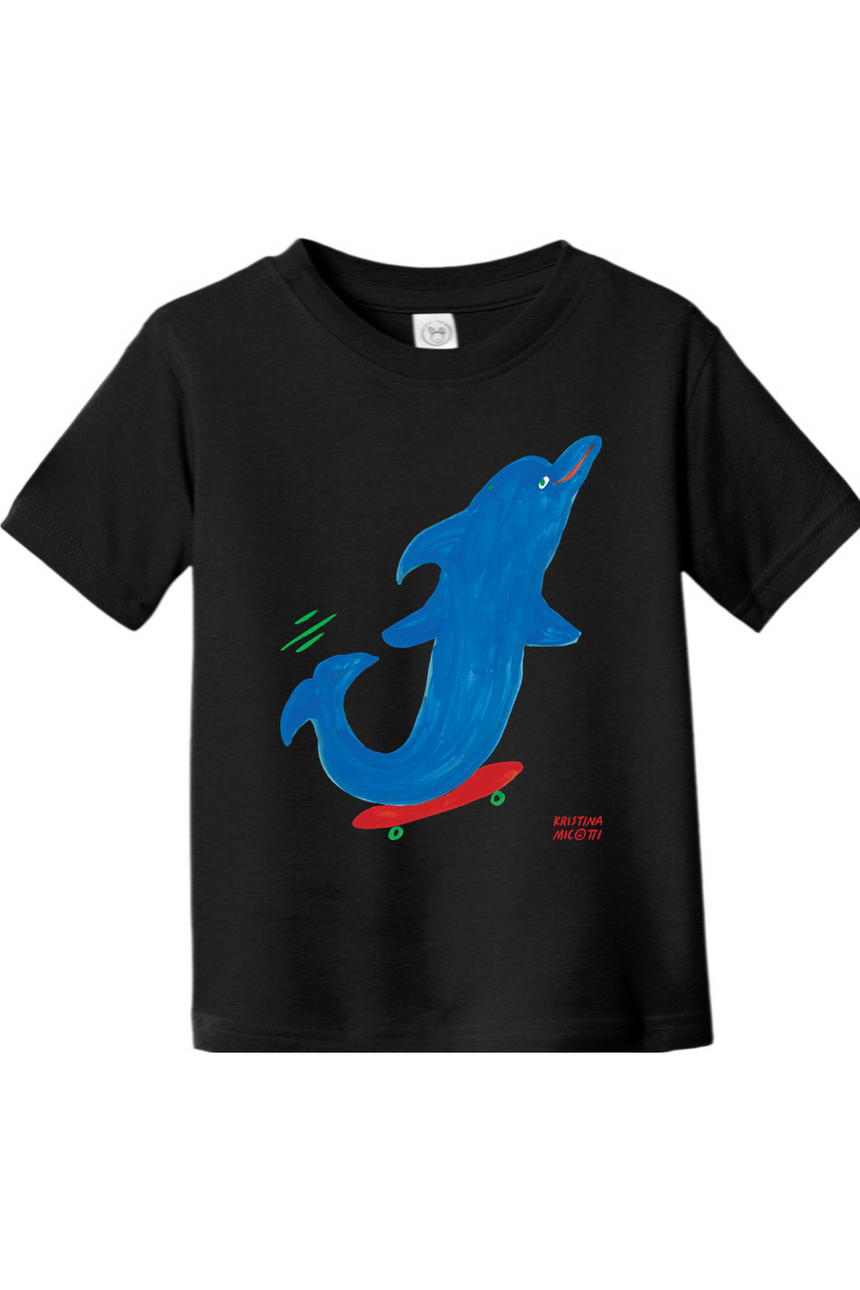 Skater Dolphin Kids Tee