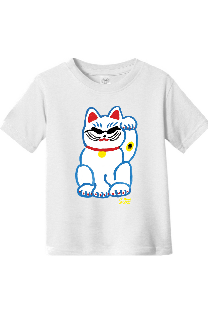 Cool Maneki Neko Kids Tee