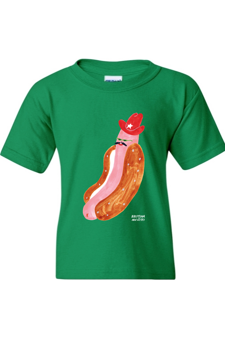 Cowboy Hot Dog Youth Tee
