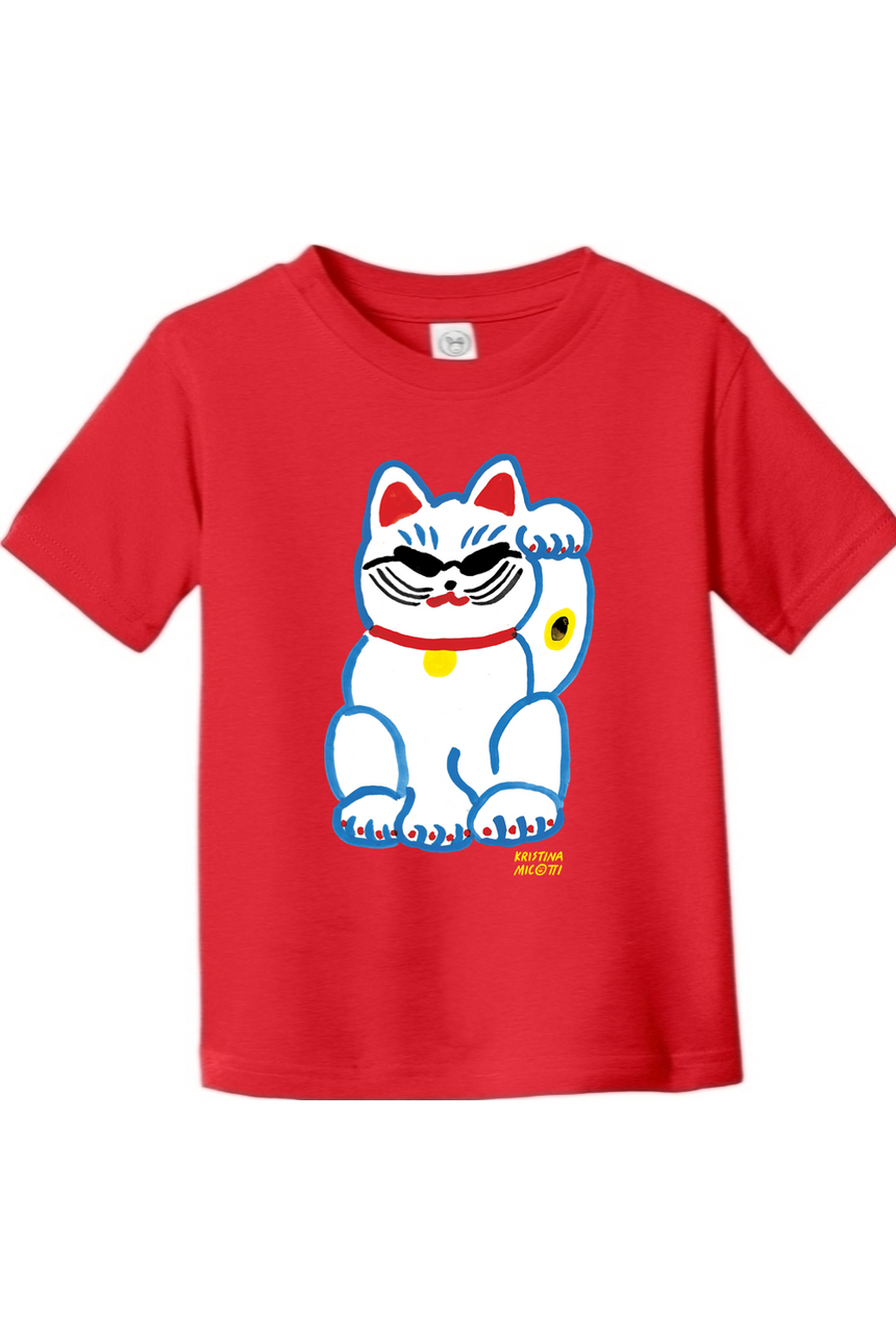 Cool Maneki Neko Kids Tee