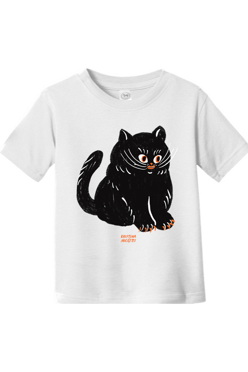 Black Kitten Kids Tee