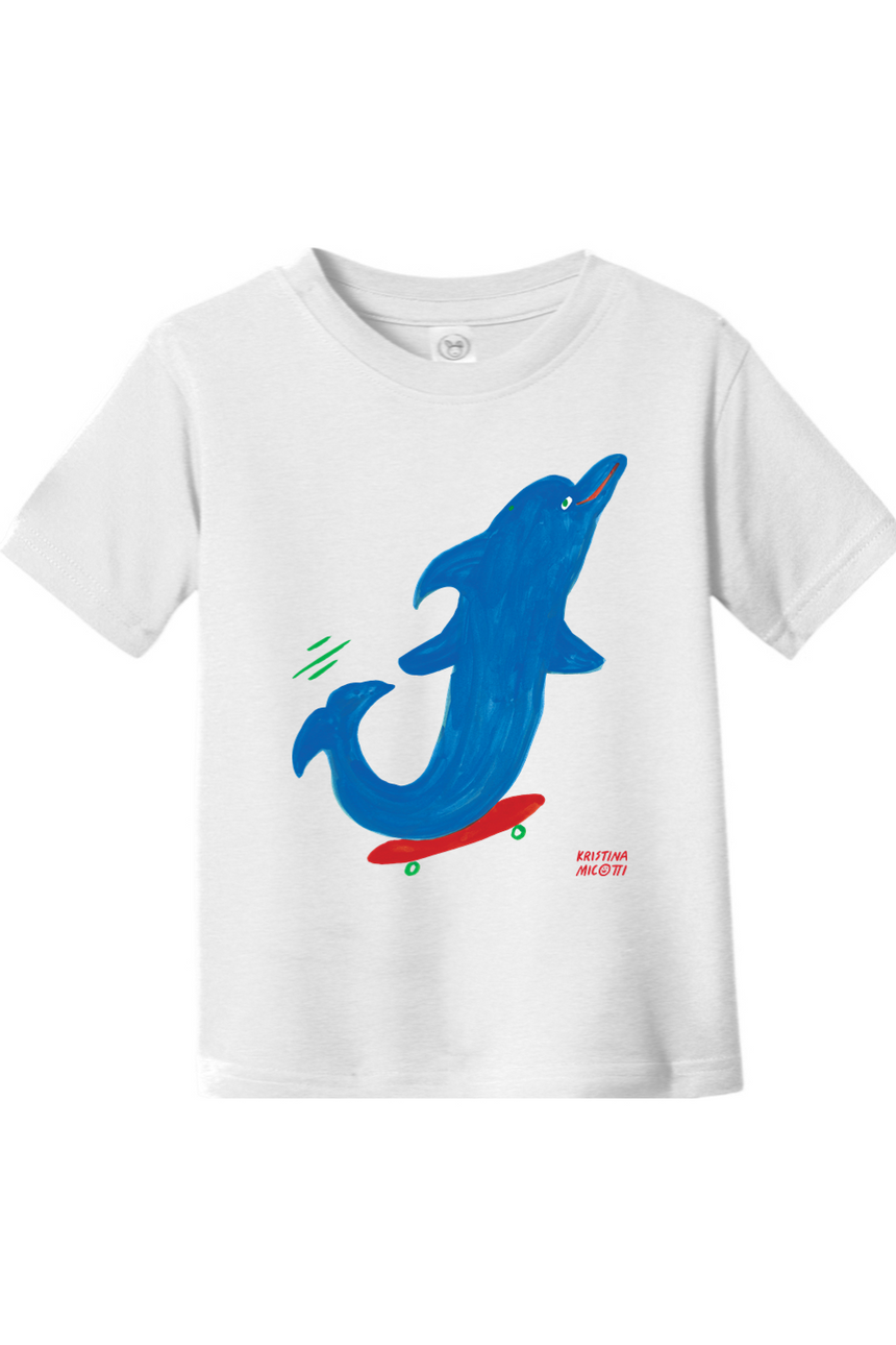 Skater Dolphin Kids Tee