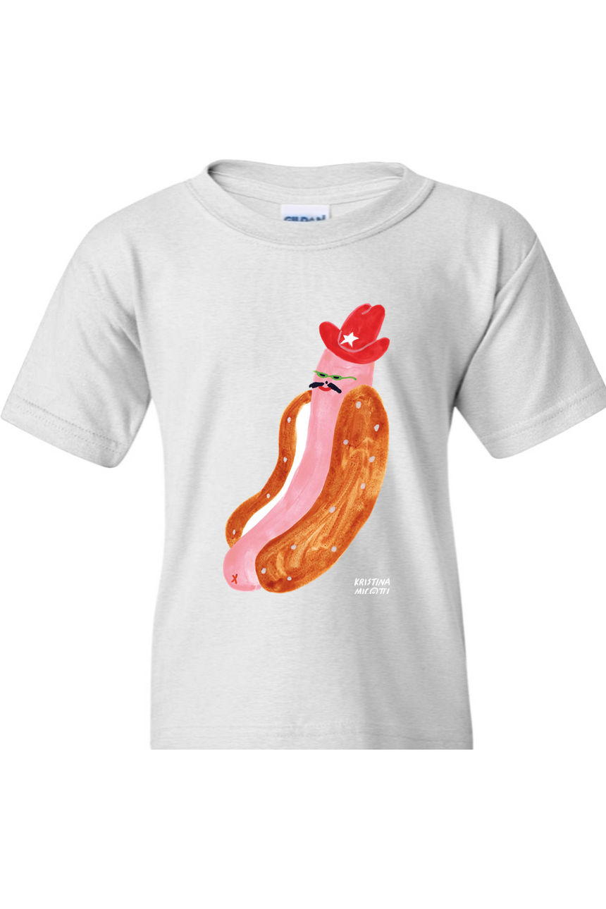 Cowboy Hot Dog Youth Tee