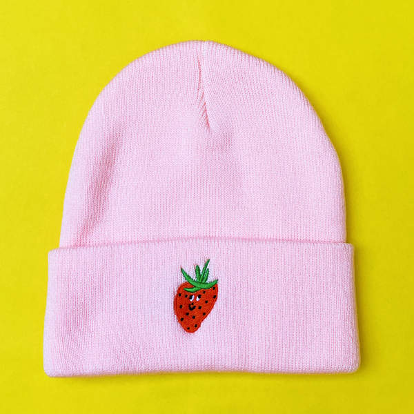 strawberry westernニット帽Knit Beret Beanie Knit Beret Beanie | Strawberry Western