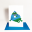 Chill Cozy Frog Holiday Card