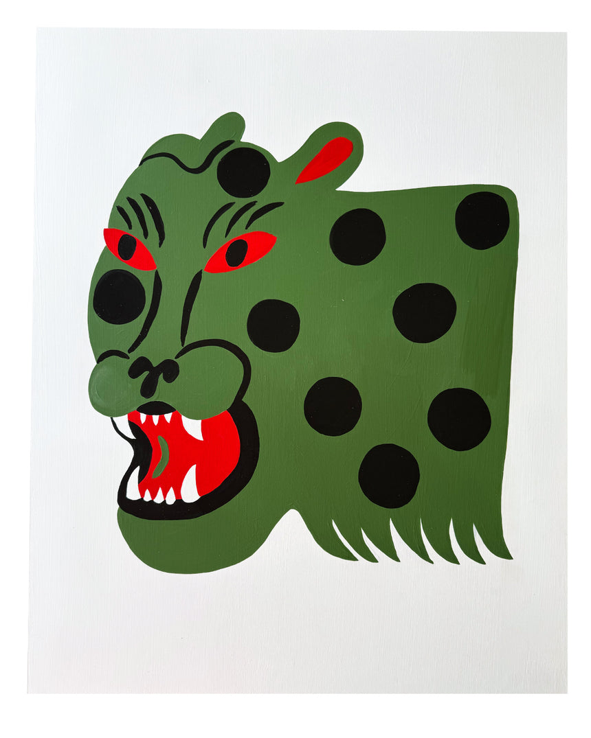 Where's Your Head At? Painting- Leopard