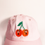 Kids Pink Cherry Cat Hat
