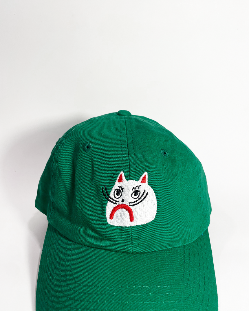 Kids Green Cat Hat