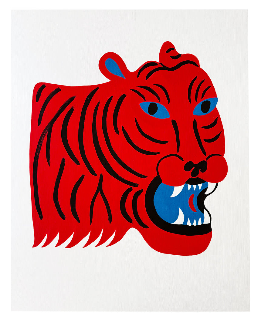 Where's Your Head At? Painting- Tiger