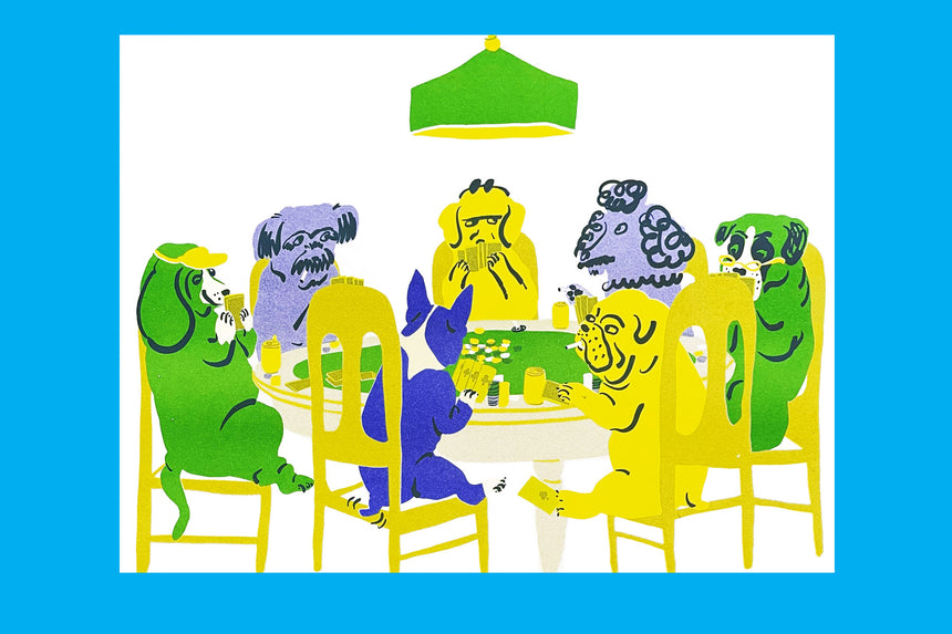 Dogs Playing Poker Print