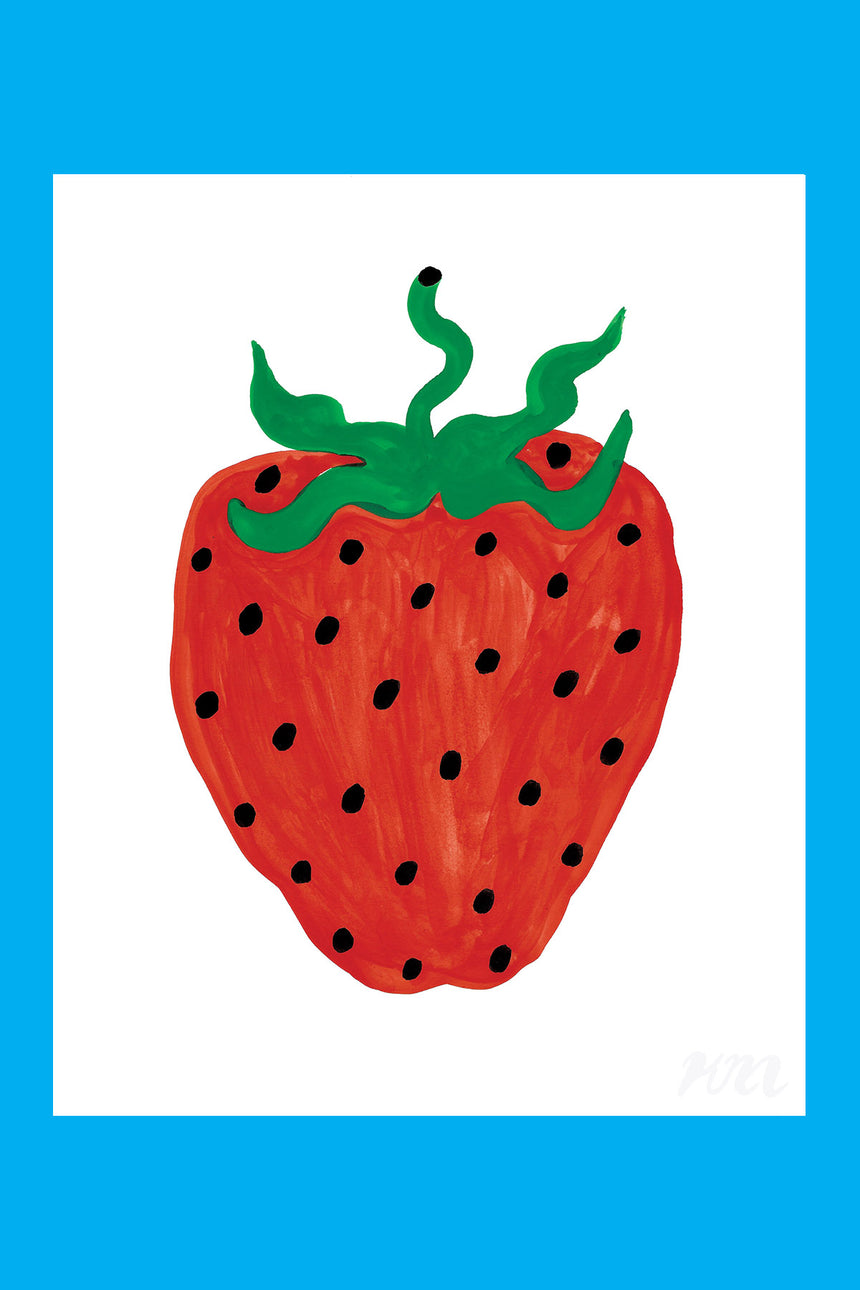 Wavy Strawberry Print