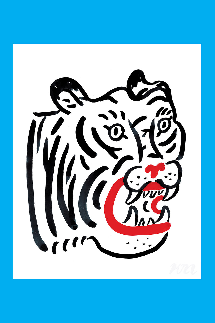 Tiger Head Print