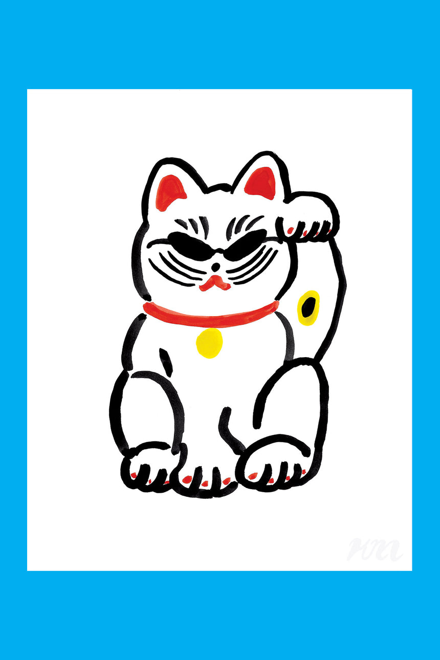 Cool Maneki Neko Print