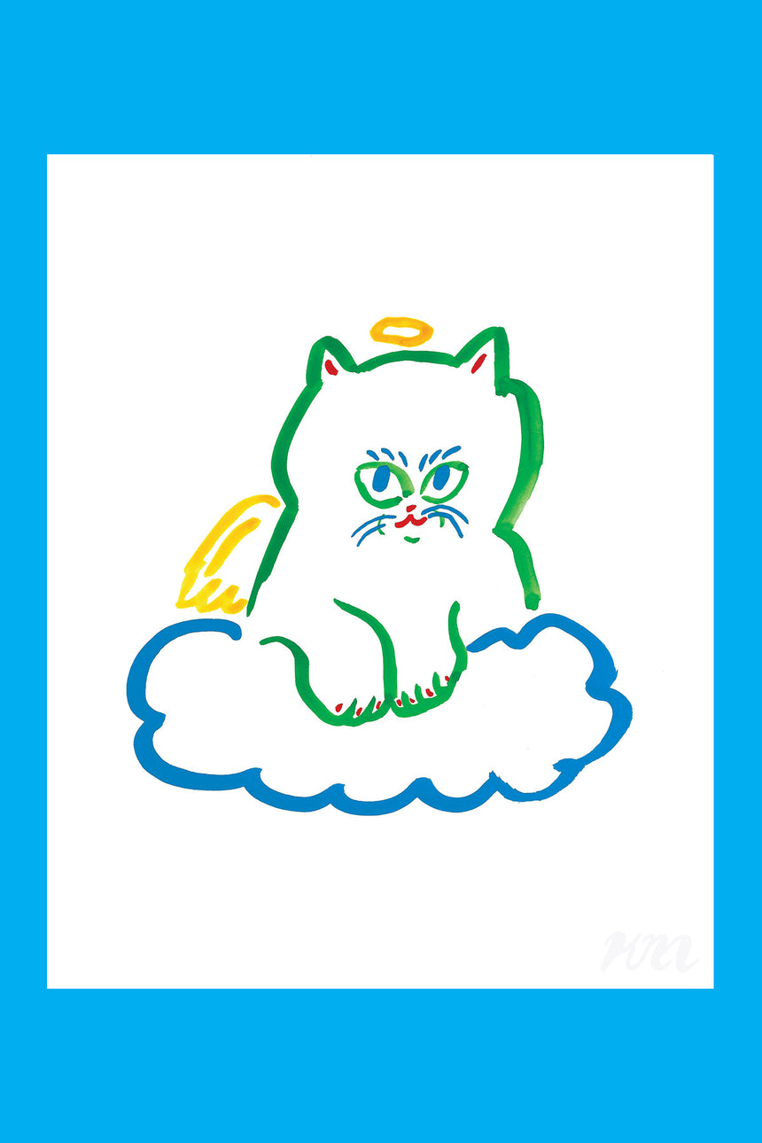 Angel Cat Print