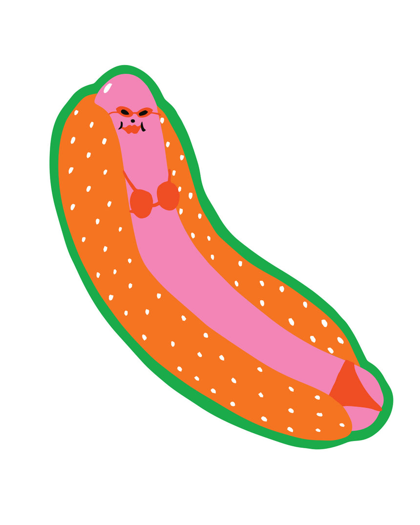 Bikini Hot Dog Sticker