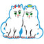 Angel and Devil Kittens Sticker