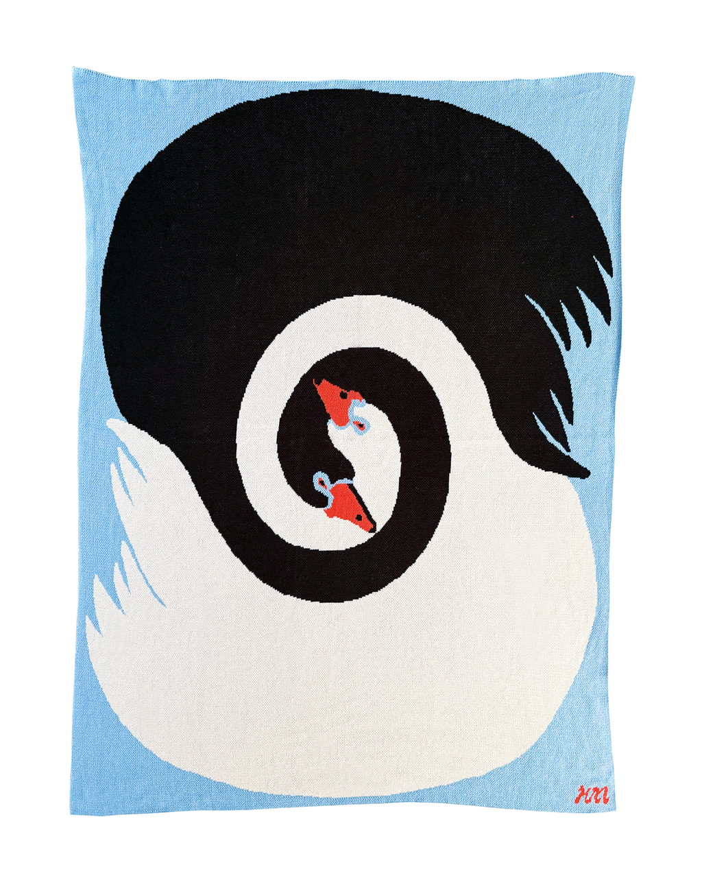 Swan Spiral Blanket