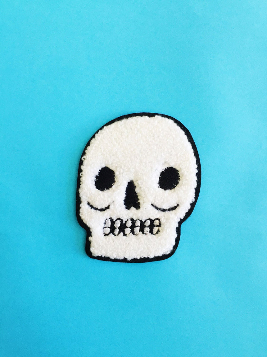 Chenille Skull Patch