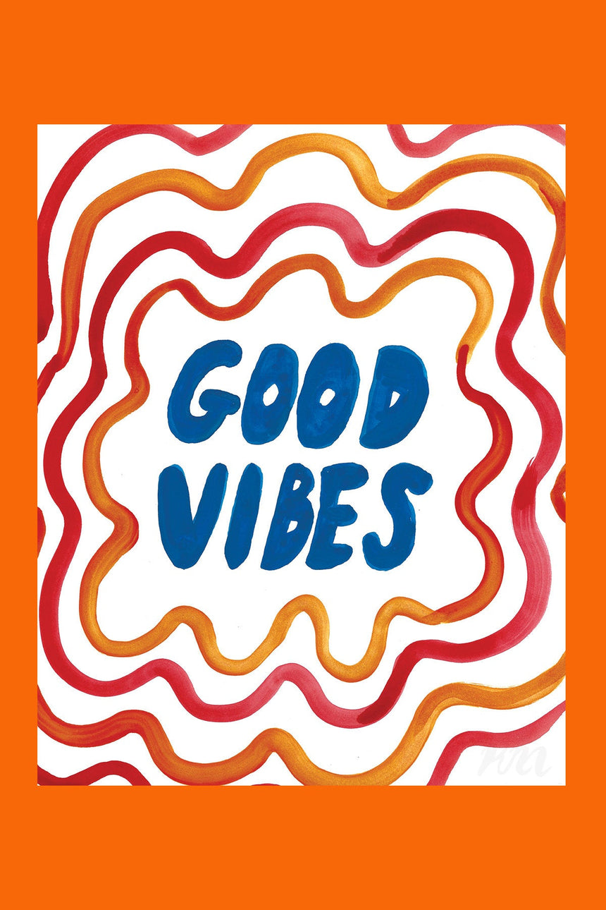 Good Vibes Text Print