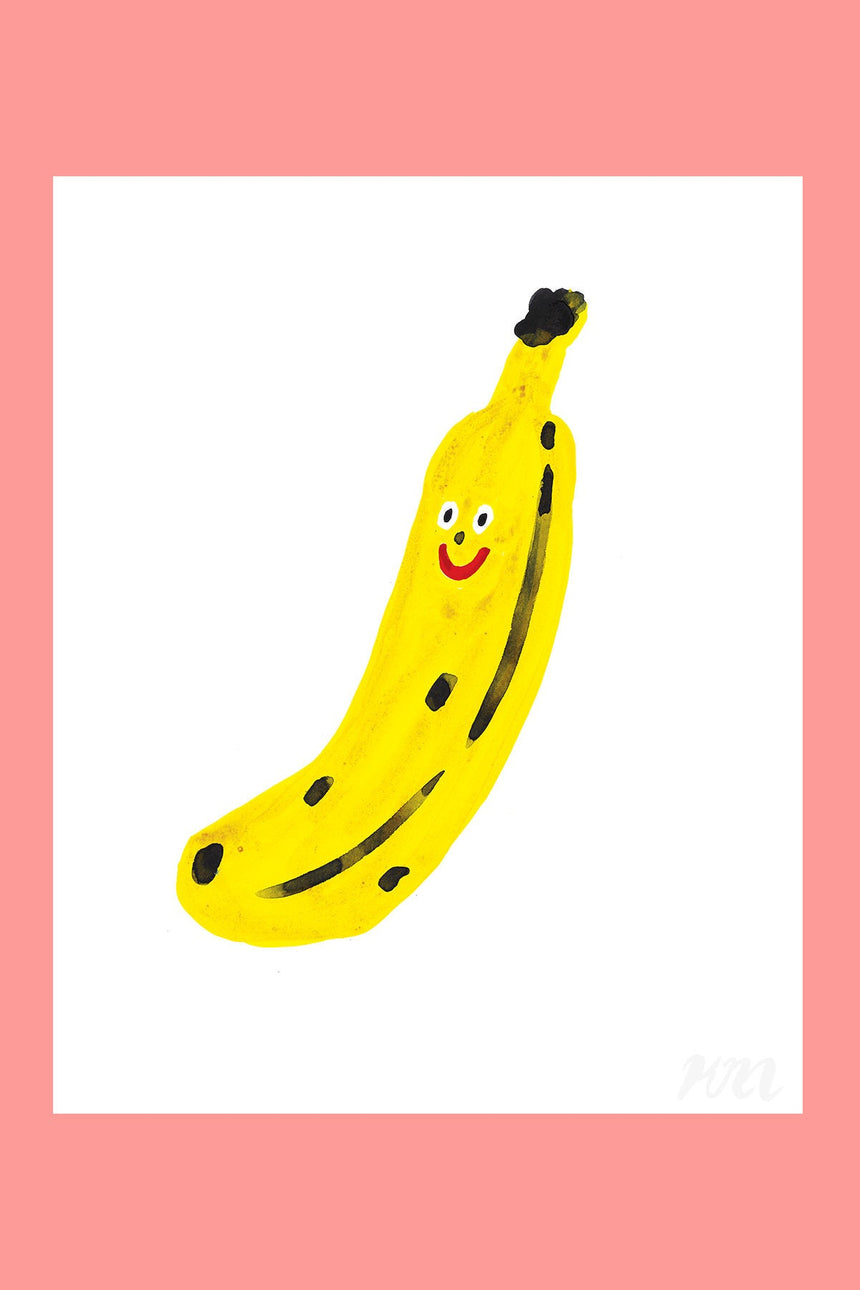 Banana Happy Food Print