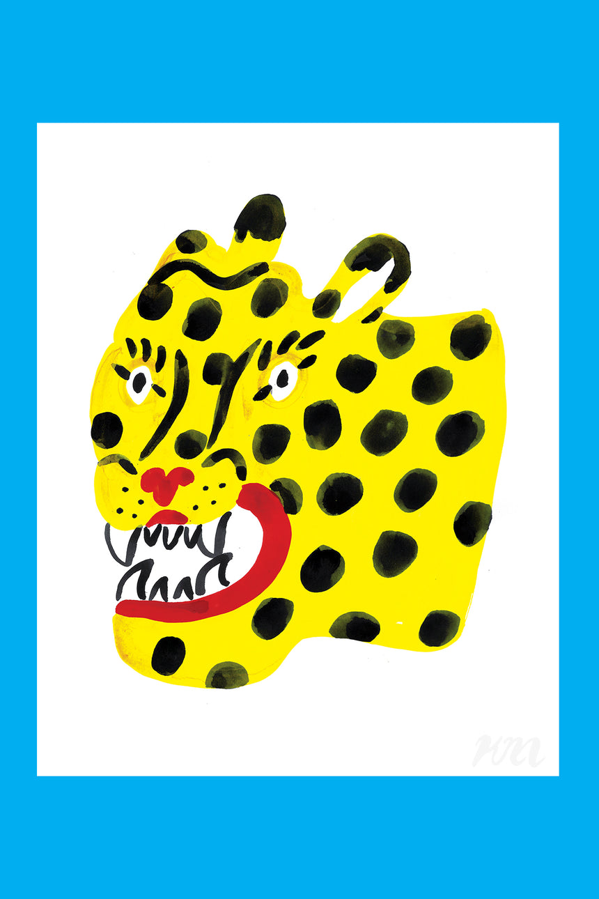 Yellow Cheetah Print